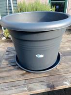 Elho bloembak + schotel. Diameter 64 cm. Inhoud 92 liter., Tuin en Terras, Ophalen, Gebruikt, Rond, Kunststof