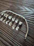 Pandora armban incl bedeltjes zilver, Sieraden, Tassen en Uiterlijk, Bedels, Ophalen of Verzenden, Zo goed als nieuw, Zilver, Pandora