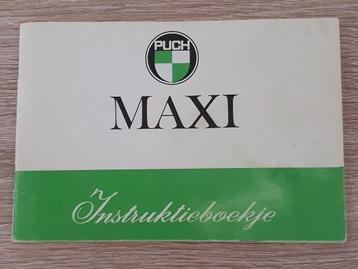 Puch Maxi instructieboekje + ansichtkaart met techn. info