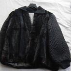 Bontjassen nertsen en bontmuts, Ophalen of Verzenden, Gedragen, Maat 38/40 (M), Zwart