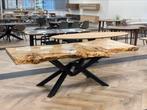 Boomstam, epoxytafel, epoxy boomstamblad, Ophalen, Overige materialen, Vijf personen of meer, Rechthoekig