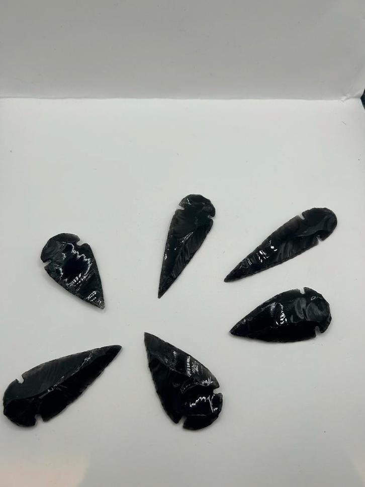 Obsidiaan Speerpunten 8,95 p.s., Antiek en Kunst, Antiek | Overige Antiek, Ophalen of Verzenden