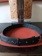125Lx4.8cm.br Mooie riem zwart imitatieleer gesp zilverkleur, Zwart, Tailleriem, Ophalen of Verzenden, Zo goed als nieuw