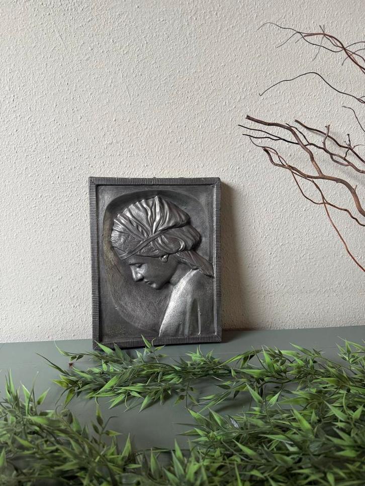 Antieke Wand Plaquette Maria Magdalena, Huis en Inrichting, Woonaccessoires | Wanddecoraties, Ophalen of Verzenden