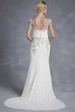 Trouwjurk maat 38 gatsby stijl, Kleding | Dames, Ophalen of Verzenden, Zo goed als nieuw, Wit, Trouwjurk