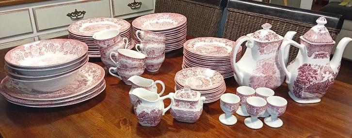 Grindley Servies Set English Country Inns / Enoch Wedgwood, Huis en Inrichting, Keuken | Servies, Zo goed als nieuw, Overige stijlen