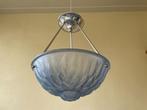 Hanglamp Lamp Schaallamp art deco 1930 model artisjok blauw, Ophalen of Verzenden