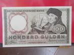 No.302- ERASMUS F. 100,00 Gulden 1953 UNC Bankbiljet, Ophalen of Verzenden, 100 gulden, Los biljet