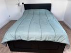 Brimnes Ikea Bed 140x200 met hoofdbord met opbergruimte, Ophalen, Wit, Tweepersoons, 140 cm