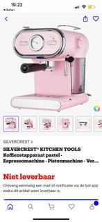 Silvercrest espresso machine licht roze, Ophalen, Nieuw, Espresso apparaat, Gemalen koffie