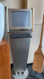 Roestvaststalen computerzuil met touchscreen, Computers en Software, Desktop Pc's, Ophalen, Gebruikt, HDD, Minder dan 4 GB