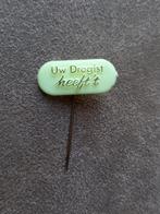 Speldje Uw drogist heeft 't  (glow in the dark), Verzamelen, Speldjes, Pins en Buttons, Ophalen of Verzenden, Gebruikt