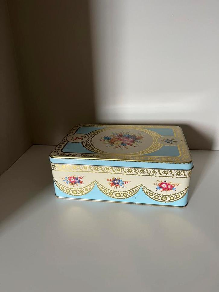 Vintage House Doctor Koektrommel, Huis en Inrichting, Woonaccessoires | Kisten, Gebruikt, Minder dan 50 cm, Metaal, Ophalen of Verzenden