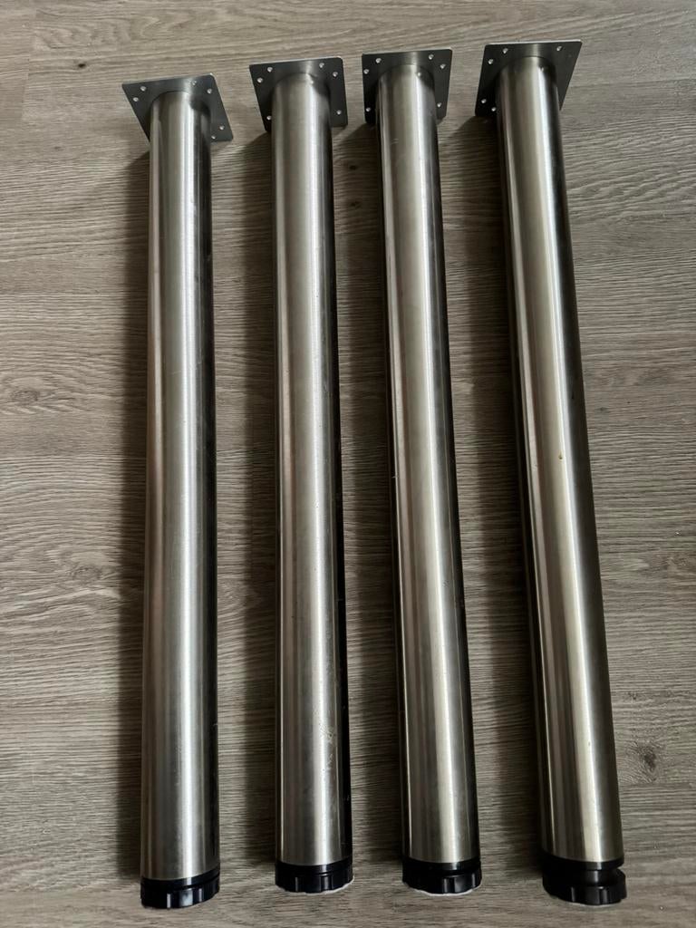 Tafelpoten Rvs voor eettafel, Ophalen, Rond, 50 tot 100 cm