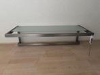 RVS kapstok met glasplaat, Zo goed als nieuw, Minder dan 100 cm, Metaal, Ophalen
