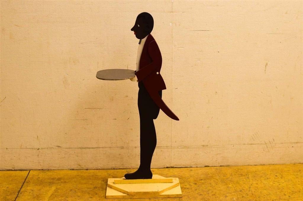 Houten Butler met dienblad 50212, Verzamelen, Ophalen of Verzenden, Gebruikt, Dier