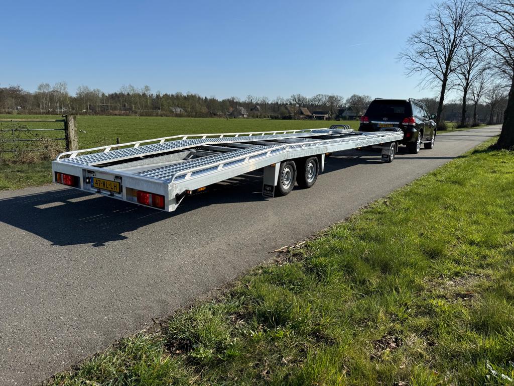 schamelaanhanger autotransporter tijhof veldhuizen, Ophalen, Zo goed als nieuw