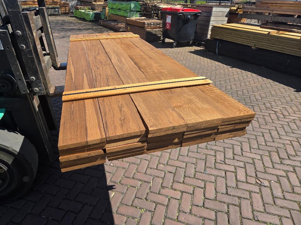 Hardhouten planken 2.2x20.0 cm - nr: HP124, Tuin en Terras, Palen, Balken en Planken, Ophalen, Planken, Nieuw, Hardhout