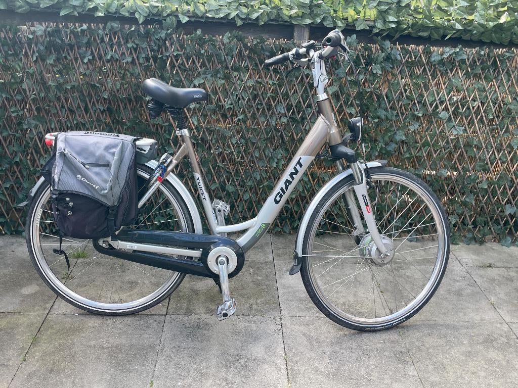 Giant elektrische damesfiets - 2 accu,s, Ophalen, Velgrem, Versnellingen, Giant