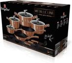 Berlinger-Haus 15-Delige Pannenset Rose Gloed NIEUW, Pannenset, Ophalen of Verzenden, Keramische plaat, Nieuw