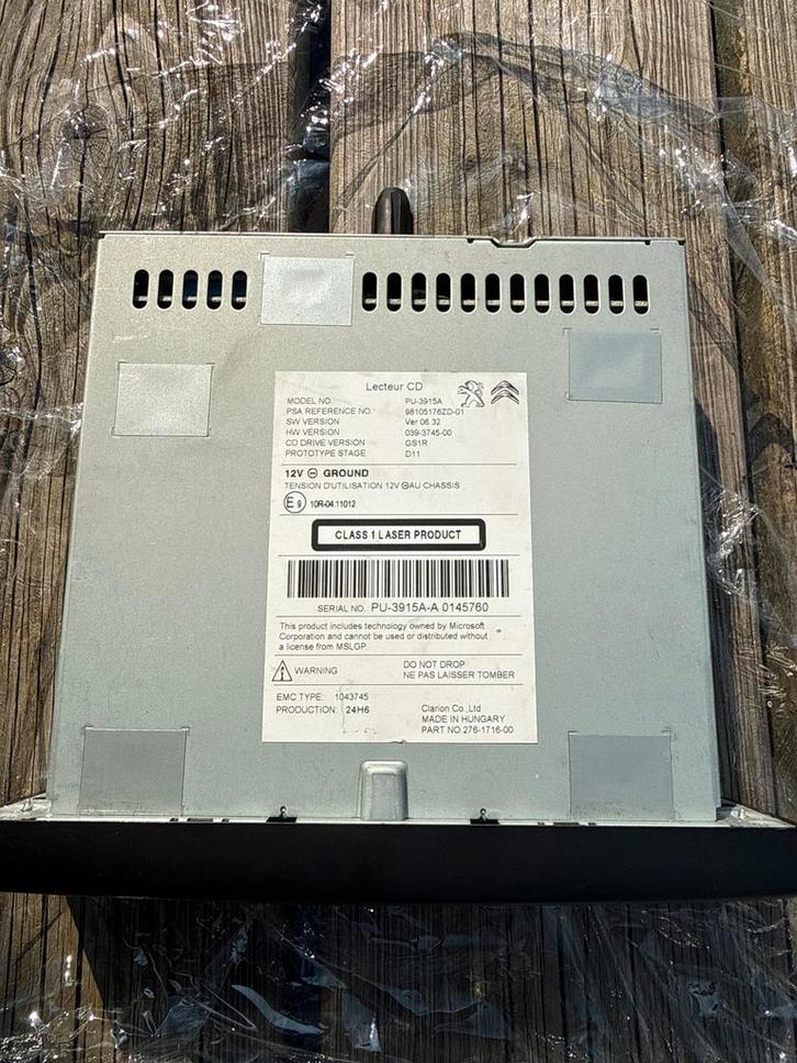 Peugeot / Citroën cd speler, Auto diversen, Autoradio's, Gebruikt, Ophalen