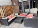 Tuinset loungeset met kussens en tafel, Tuin en Terras, Ophalen, Gebruikt