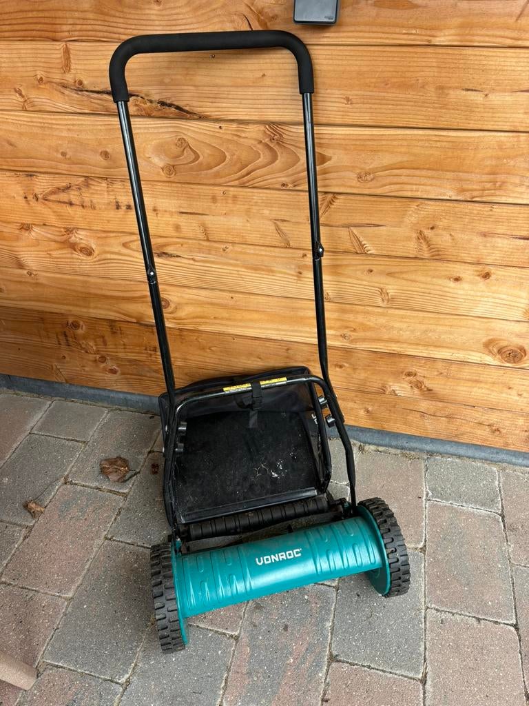 Vonroc handgrasmaaier, Ophalen, Gebruikt, Handgrasmaaier, Opvangbak