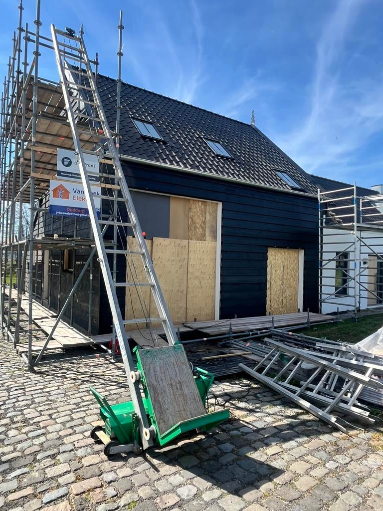 Alu lift bouwlift/pannenlift, Doe-het-zelf en Verbouw, Bouwliften, Ophalen, Gebruikt, Bouwlift