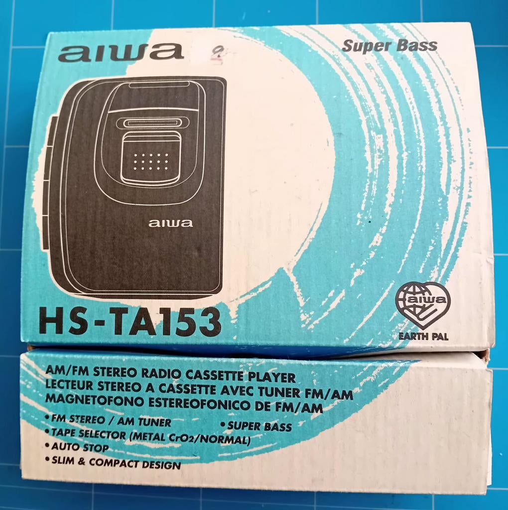 Aiwa  HS-TA153 radio cassette speler prima merk, Audio, Tv en Foto, Ophalen of Verzenden, Walkman