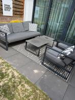 Vonge loungeset met kussens en vloerkleed, Tuin en Terras, Tuinsets en Loungesets, Ophalen, Zo goed als nieuw, Aluminium