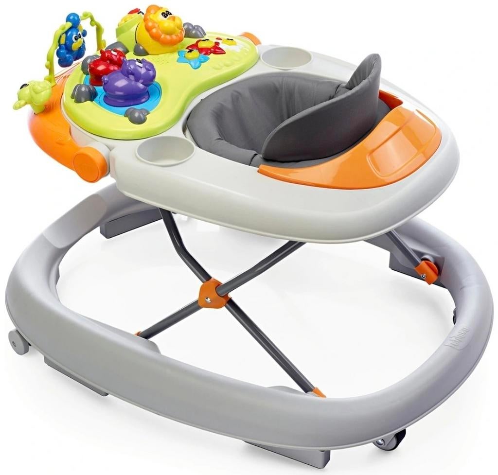Chicco WALKY TALKY LOOPSTOEL met DOOS - GRIJS/ ORANGE, Kinderen en Baby's, Ophalen of Verzenden