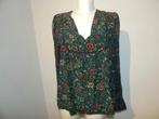 BA&SH prachtige dennen groene blouse bloemen kleur 40, Kleding | Dames, Maat 38/40 (M), Verzenden, Zo goed als nieuw, Ba&sh