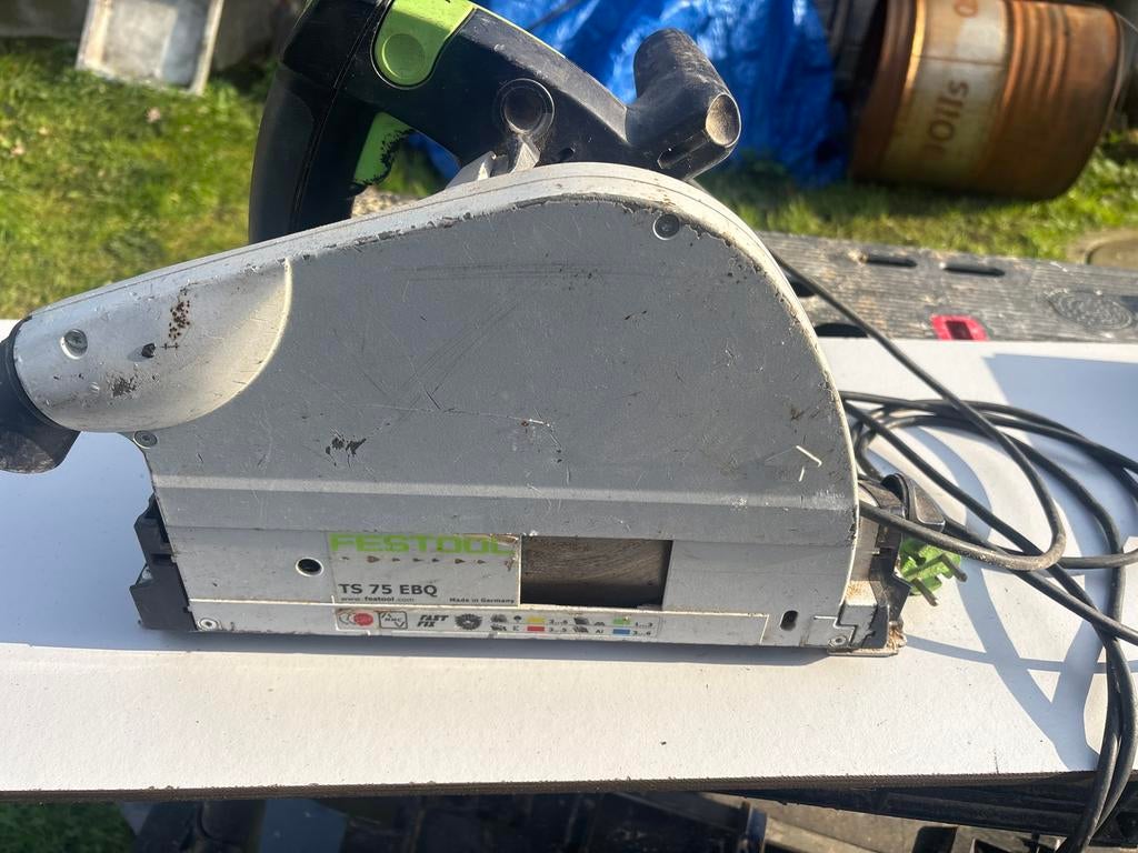 Festool TS 75 EBQ invalzaag, Doe-het-zelf en Verbouw, Gebruikt, Invalzaag, 70 mm of meer, Ophalen of Verzenden
