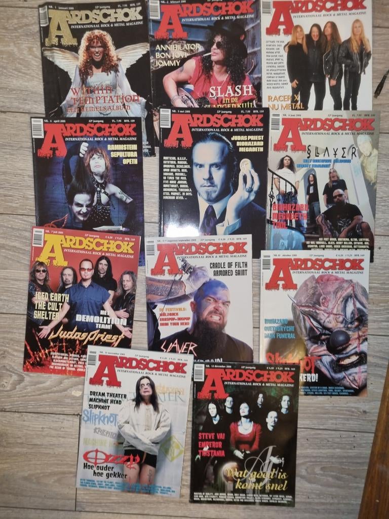 2001 Aardschok & Metal Magazine Compleet, Ophalen of Verzenden
