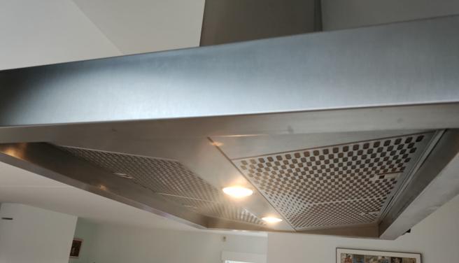 Afzuigkap ATAG voor kookeiland RVS, Ophalen, Gebruikt, 800 m³ per uur of meer, Eilandschouwkap