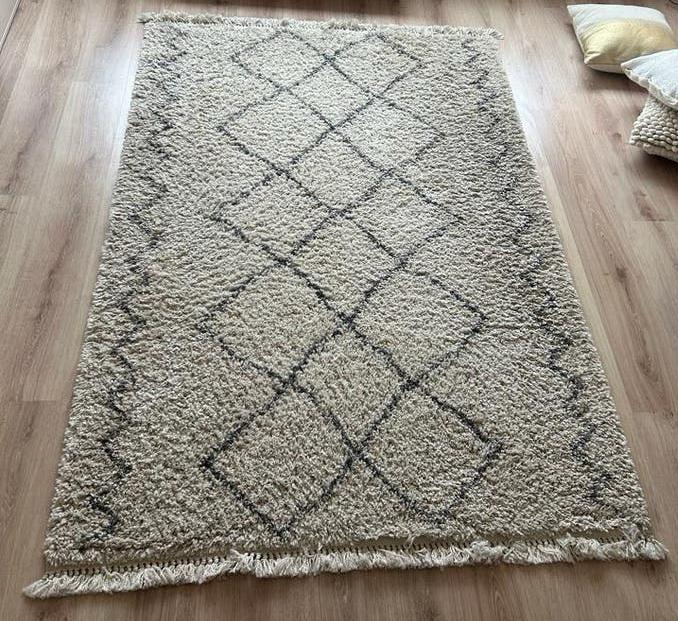 Vloerkleed 140x200 cm, Huis en Inrichting, Ophalen, 100 tot 150 cm, Grijs, 200 cm of meer