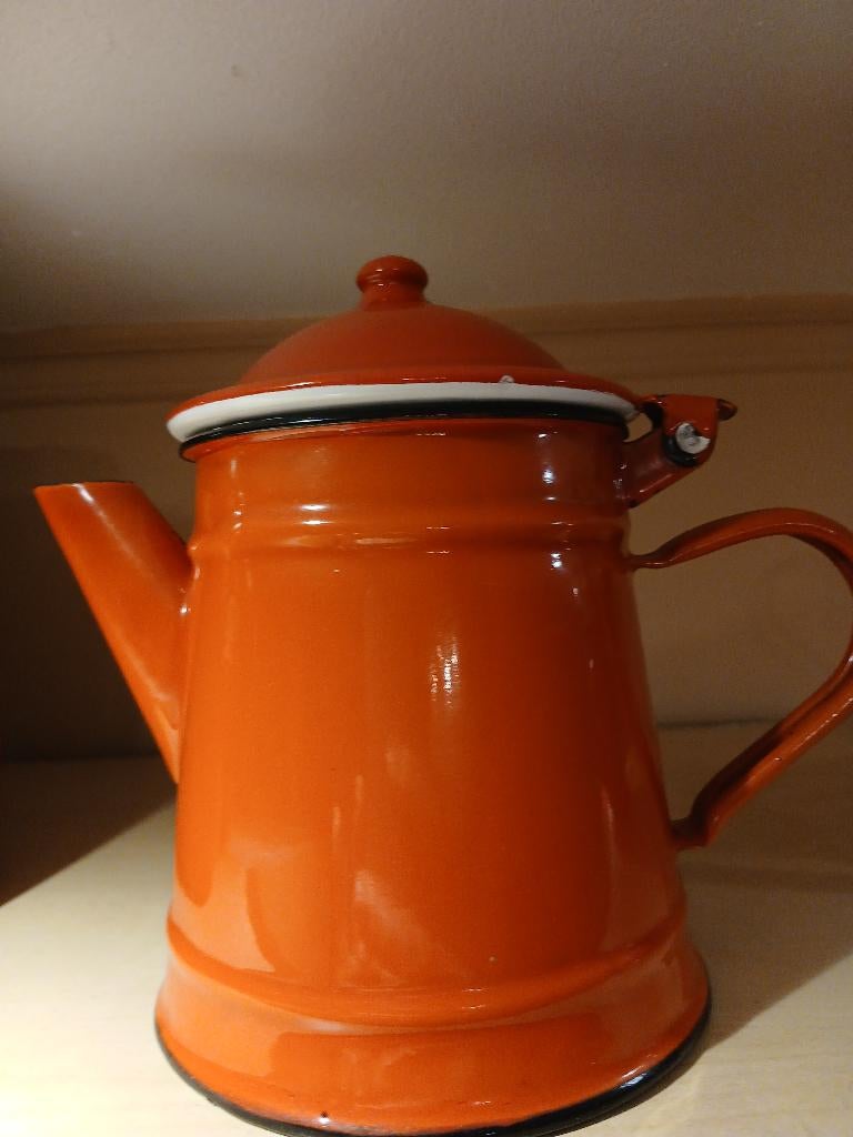 Emaille rode ketels en dergelijke, Antiek en Kunst, Ophalen of Verzenden