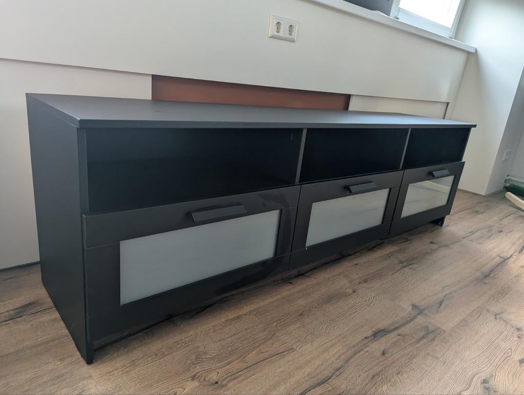 Ikea BRIMNES tv-meubel, Huis en Inrichting, Kasten | Televisiemeubels, Ophalen, Gebruikt, 150 tot 200 cm, Minder dan 100 cm