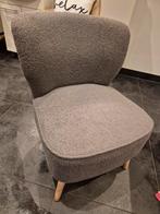 Scandinavische Fauteuil:  Teddy Stof Grijs, Minder dan 75 cm, Scandinavisch, Ophalen of Verzenden, Zo goed als nieuw