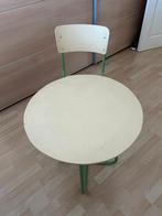 Vintage kinder schooltafeltje met stoeltje – jaren 60/70, Kinderen en Baby's, Kinderkamer | Tafels en Stoelen, Ophalen, Gebruikt