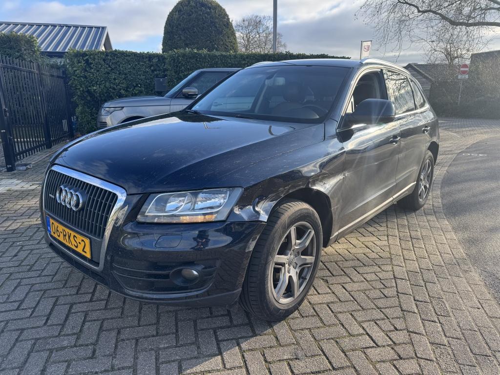 Audi Q5 2.0 TFSI Quattro Benzine Automaat 2011 Zijschade, Auto's, Automaat, Euro 5, Gebruikt, Blauw