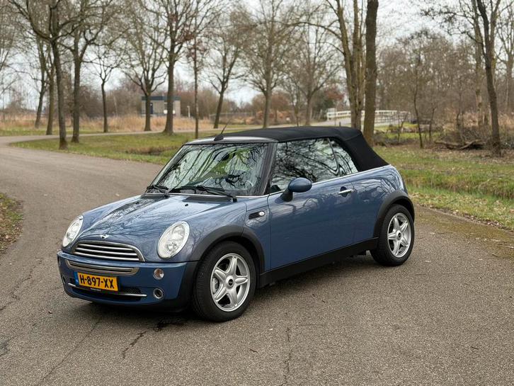 Mini 1.6 16V ONE Cabrio 2008 Blauw, Auto's, Mini, Particulier, Cabrio, Benzine, E, Cabriolet, Handgeschakeld, Geïmporteerd, Blauw