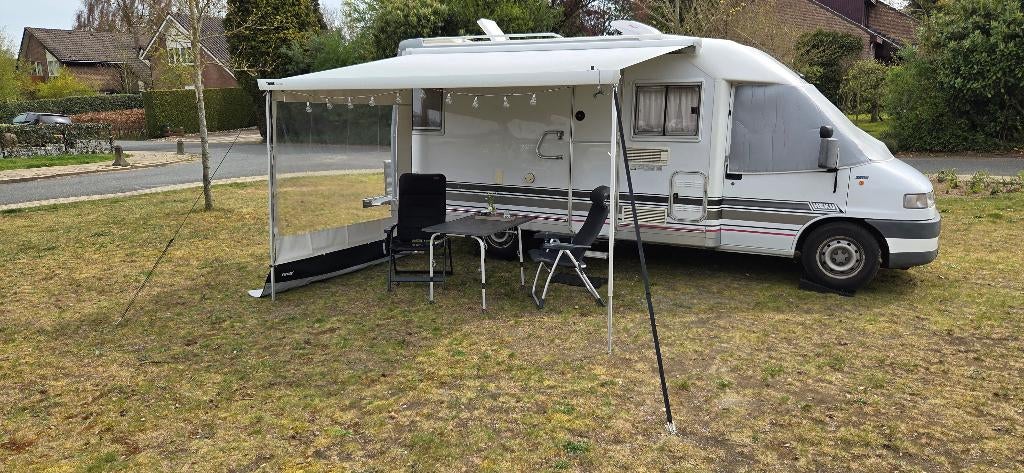 Fiat Ducato Heku T600 APK mei 2028 met inboedel veel extra's, Overige merken, Reservewiel, Fiat, Tot en met 2