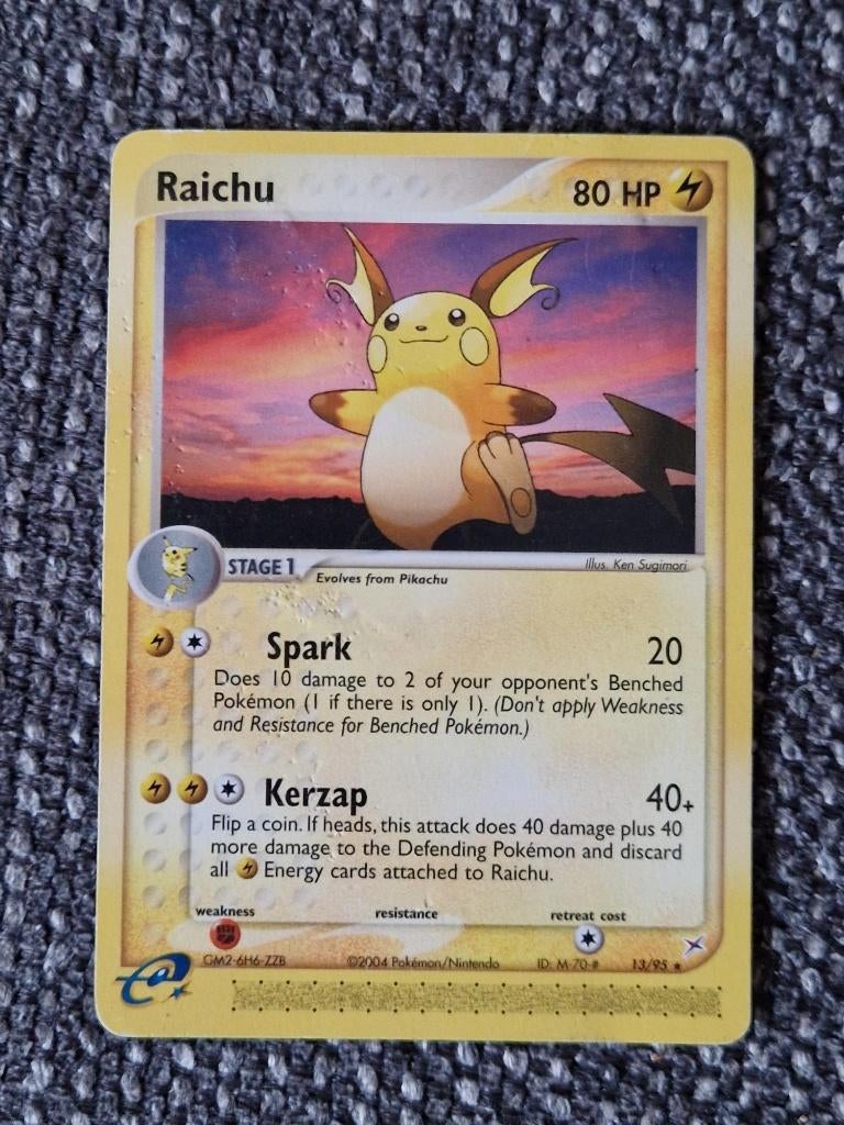 Vintage Pokémon #13/95 Raichu – LP – Alleen Bieden, Ophalen of Verzenden, Gebruikt, Losse kaart