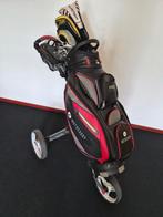 Complete golfset met tas, clubs en trolley, Ophalen, Gebruikt, Set, Overige merken