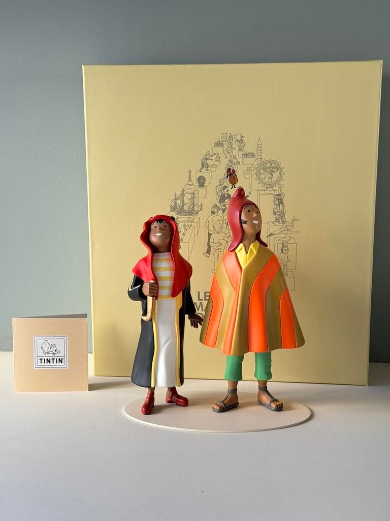 Zorrino & Abdallah Kuifje Moulinsart - Denkbeeldig museum, Ophalen of Verzenden, Kuifje, Zo goed als nieuw, Beeldje of Figuurtje