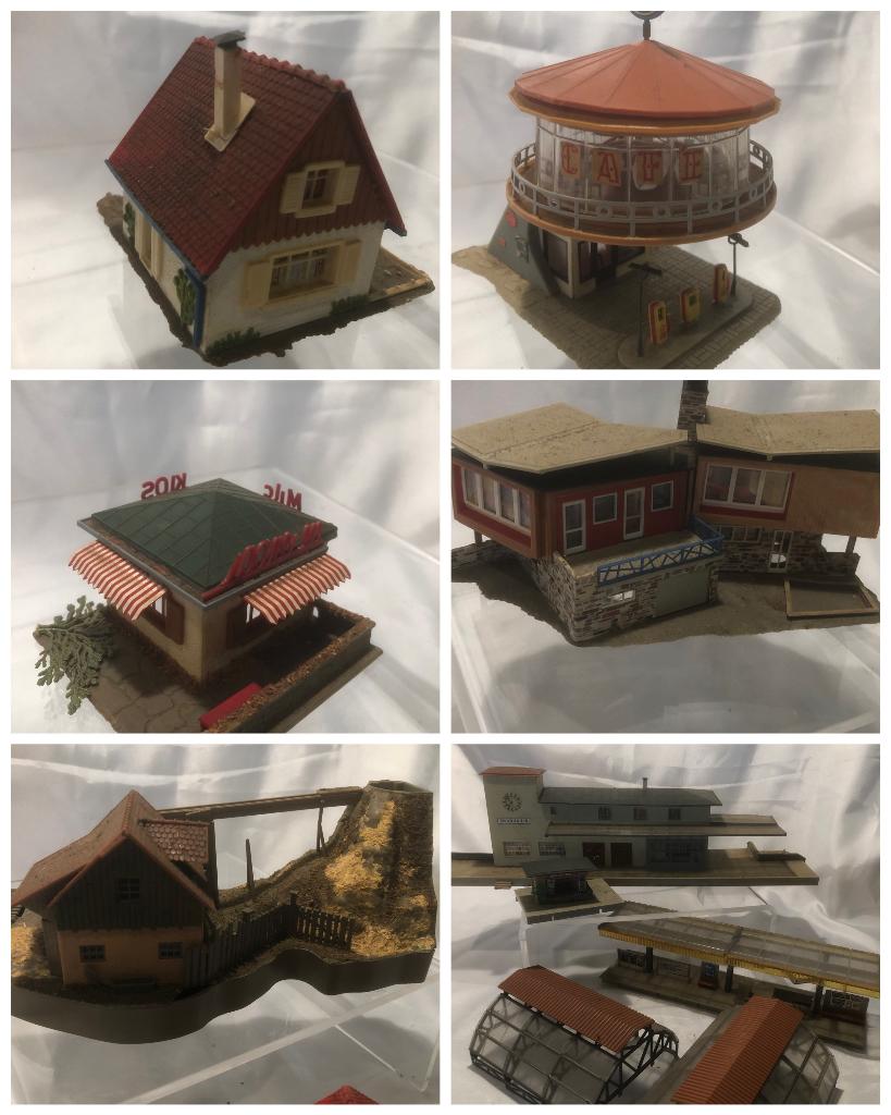 assortiment FALLER modeltrein huisjes, Hobby en Vrije tijd, Modeltreinen | H0, Overige merken, Gebruikt, Gelijkstroom of Wisselstroom