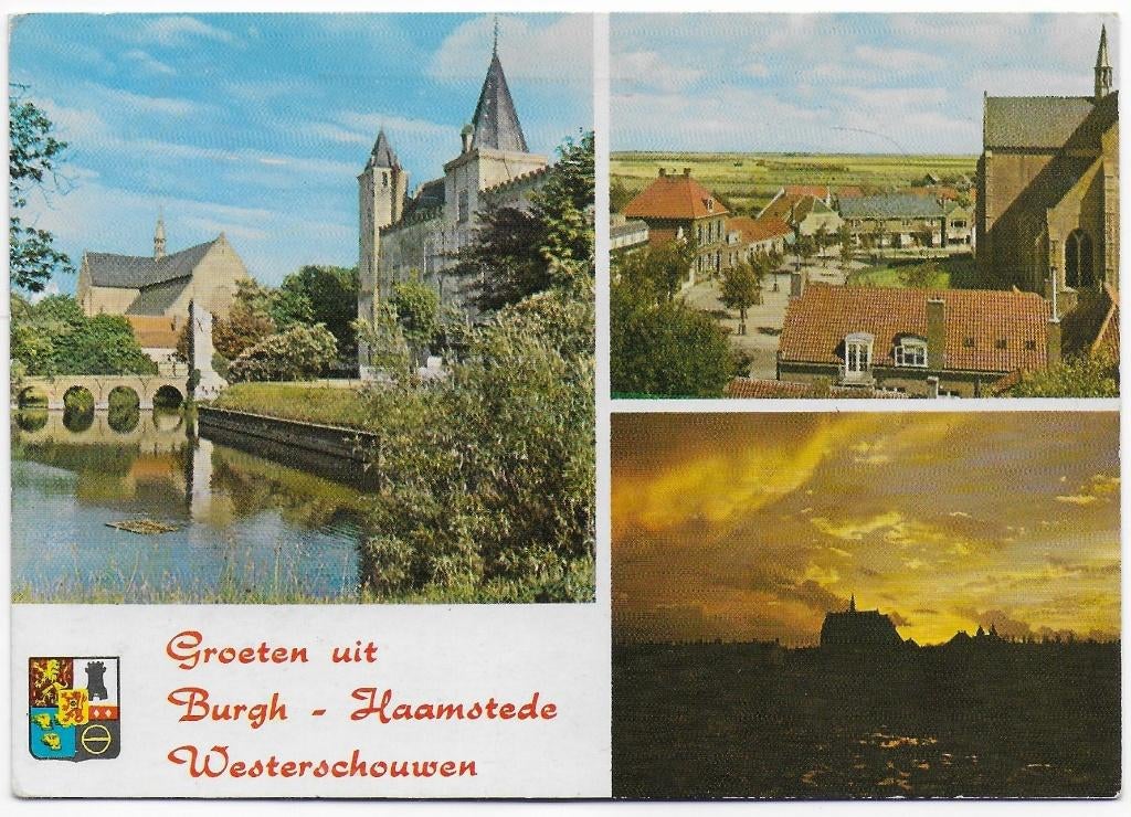 Burgh- Haamstede -- Gelopen ansichtkaart (B6228), Ophalen of Verzenden, 1980 tot heden, Gelopen