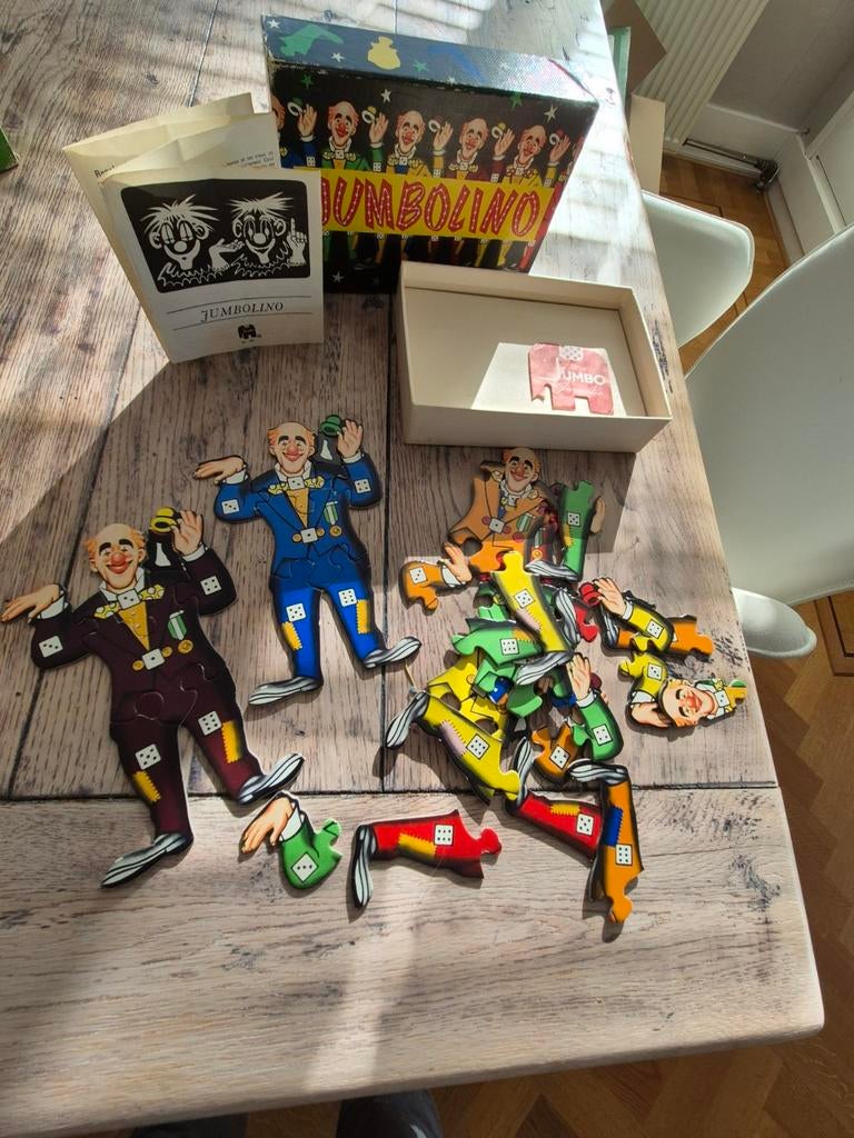 Jumbolino: Het Clownsspel - Vintage Jumbo Puzzel, Ophalen, Minder dan 500 stukjes, Gebruikt