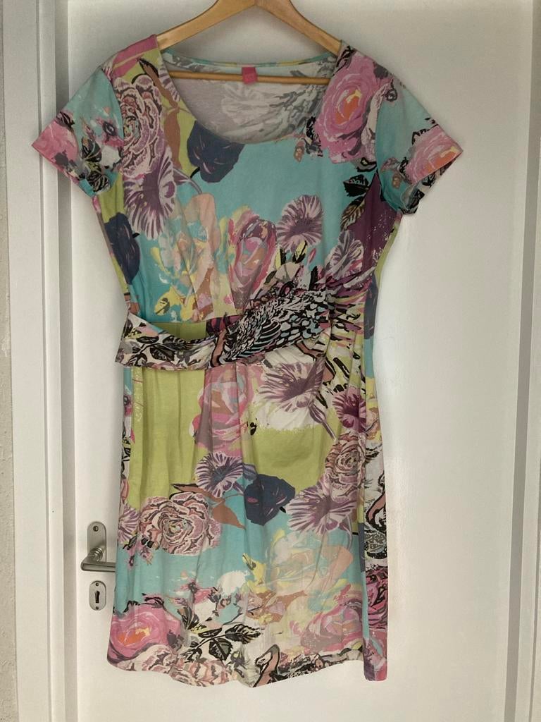 Kyra & Ko jurk XXL zgan - Kleurrijke bloemenprint, Kleding | Dames, Overige kleuren, Maat 46/48 (XL) of groter, Ophalen of Verzenden